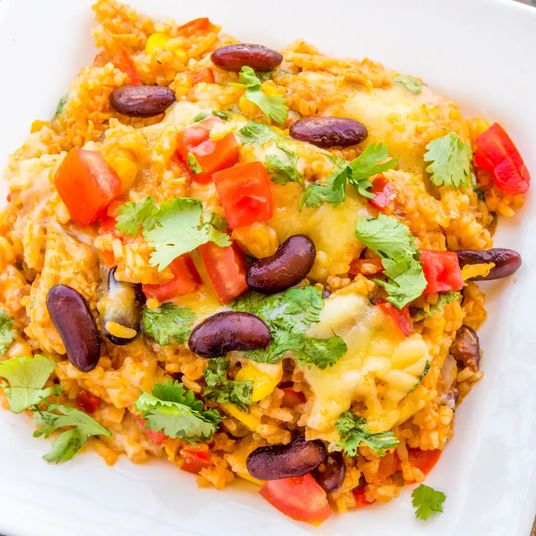 Baked Mexican Beans and Rice Casserole - MealMaps