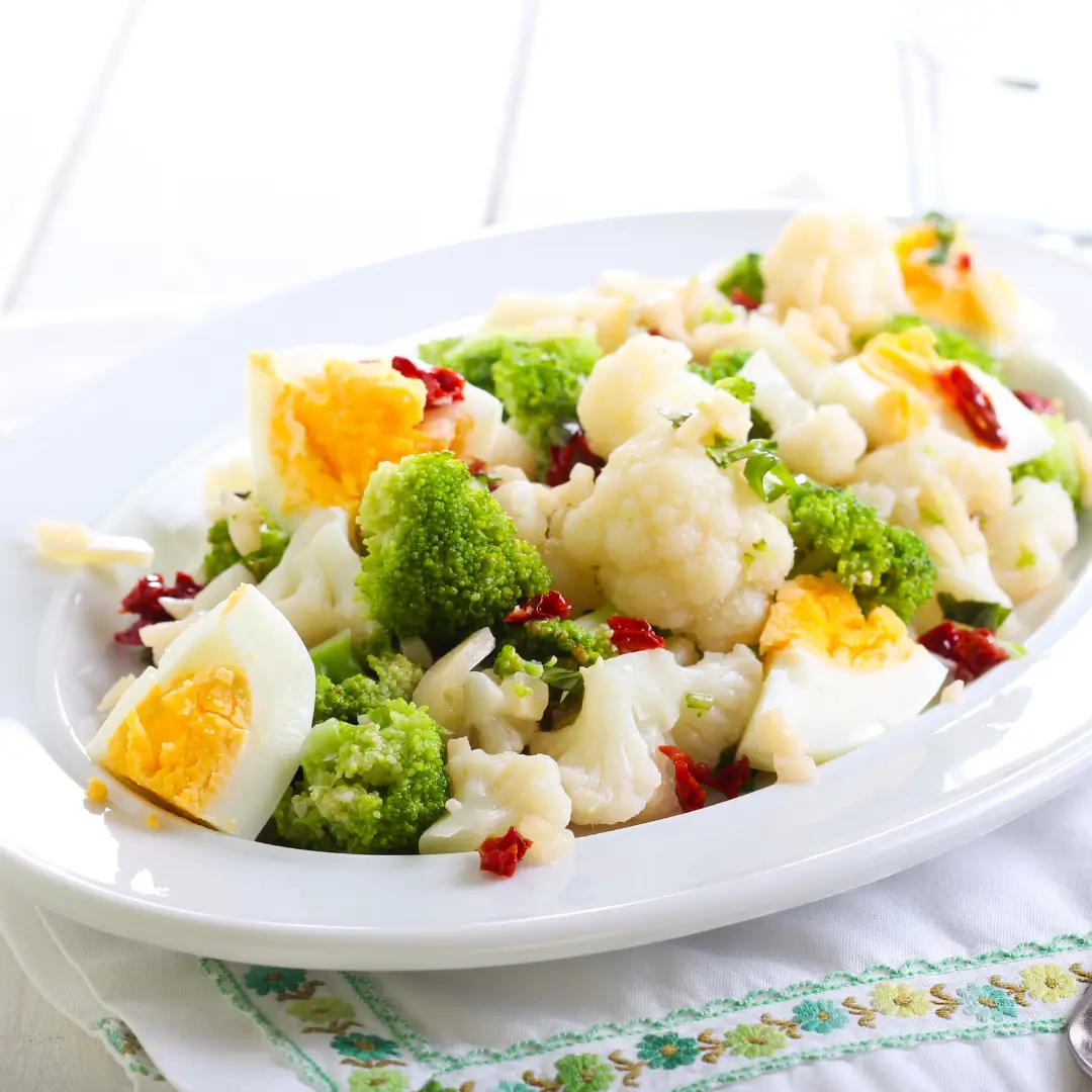 Cauliflower Broccoli and Egg Salad - MealMaps