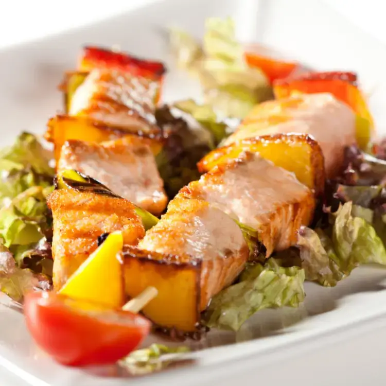 Exotic Salmon Skewers - MealMaps
