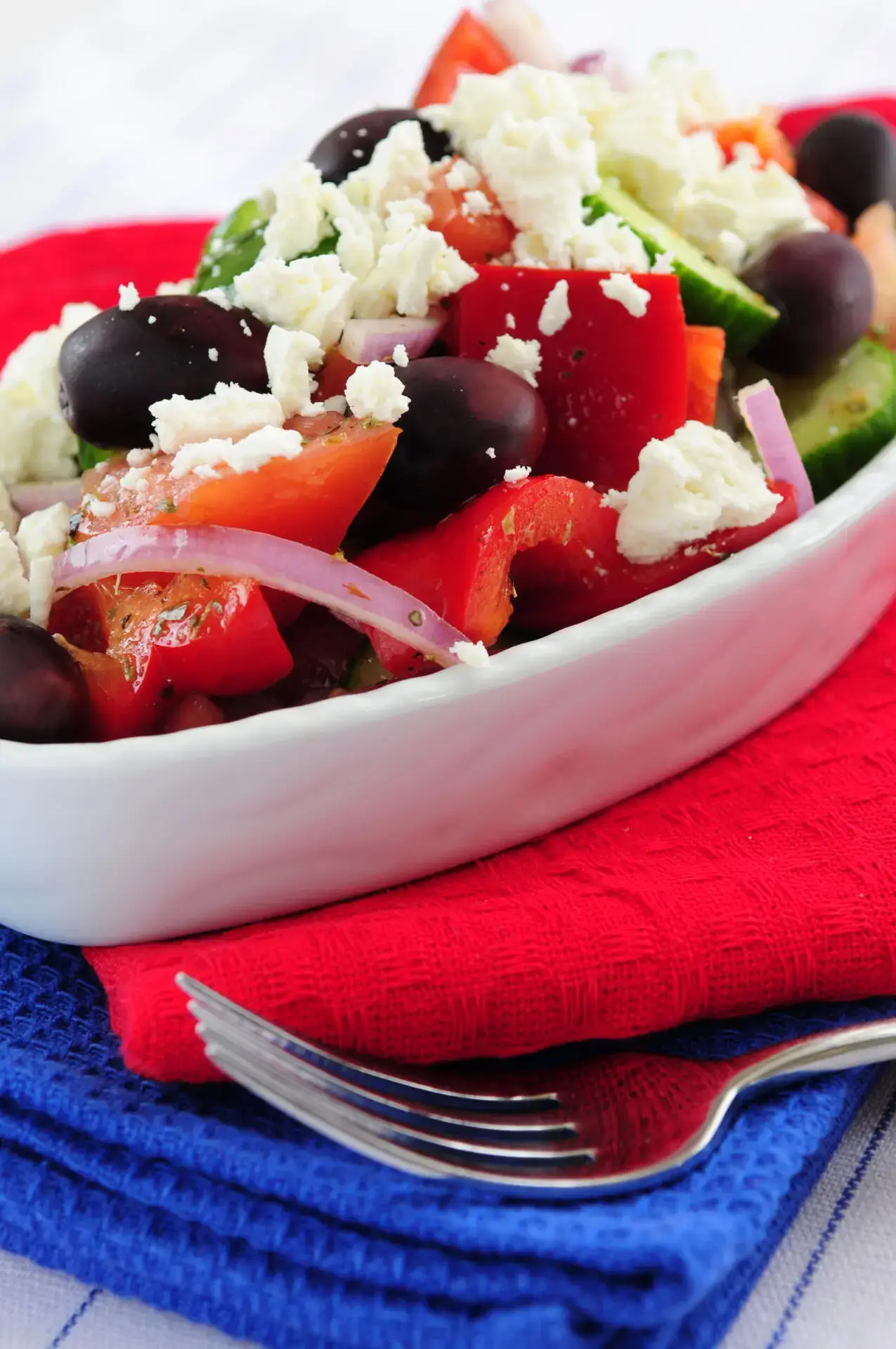 Greek Salad with Cod Fish - MealMaps