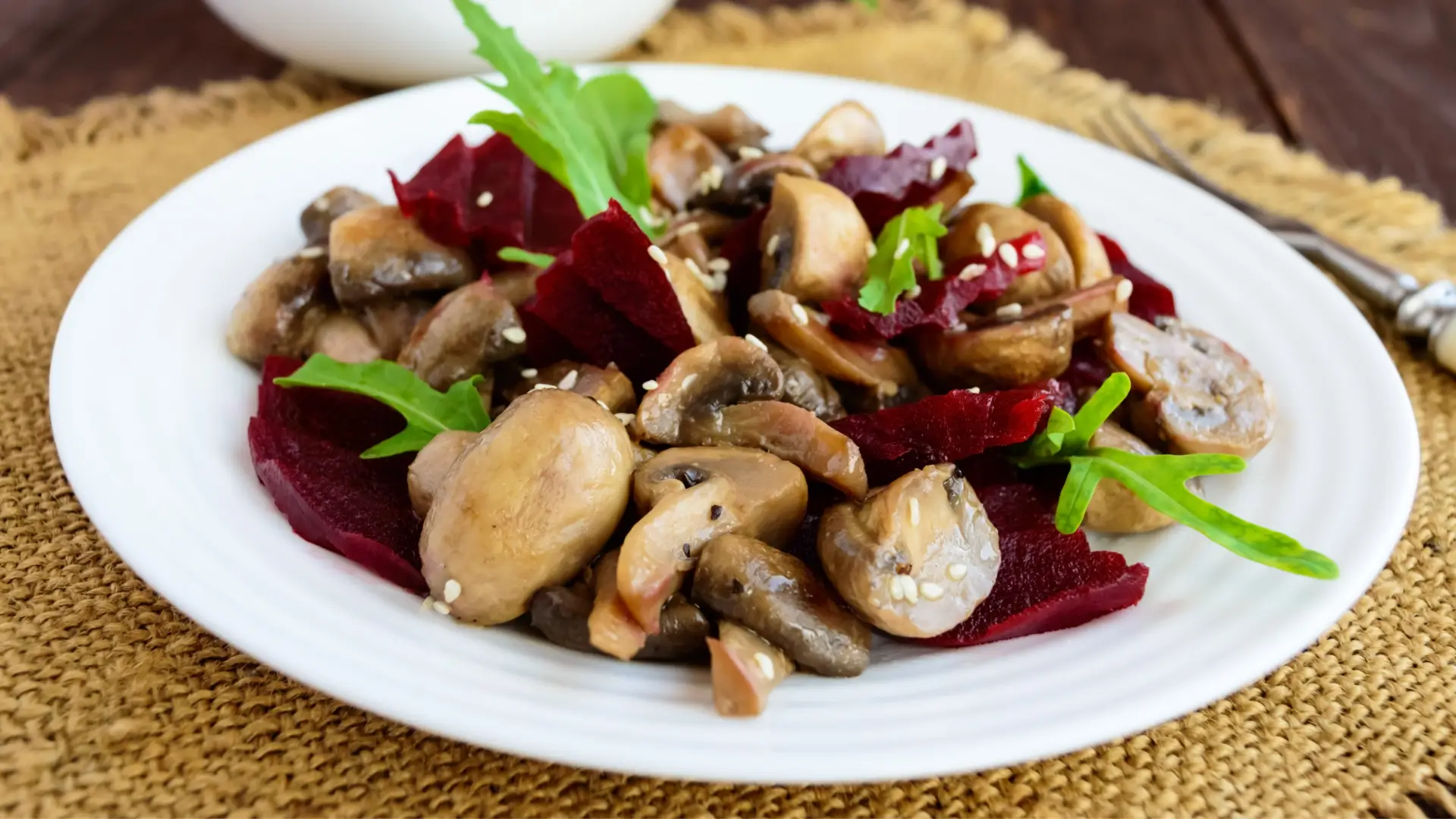 Mushrooms and Beets in Balsamic Vinaigrette - MealMaps