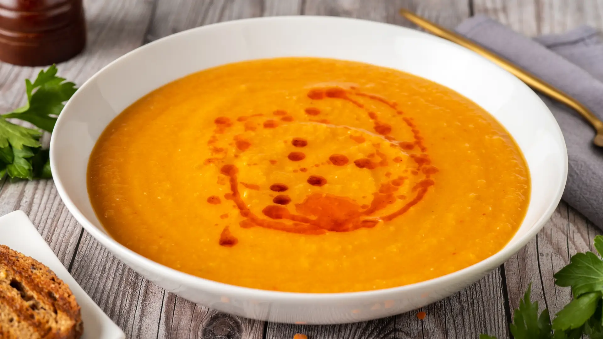 Spiced Parsnip & lentil soup - MealMaps