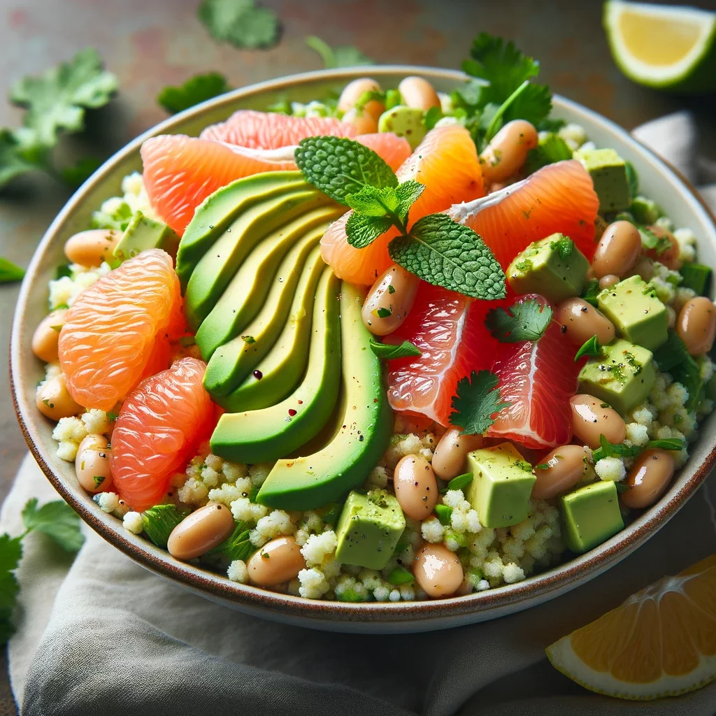 Grapefruit, Avocado, and Couscous Salad - MealMaps