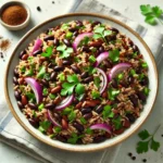 Shrimp with Arugula Couscous