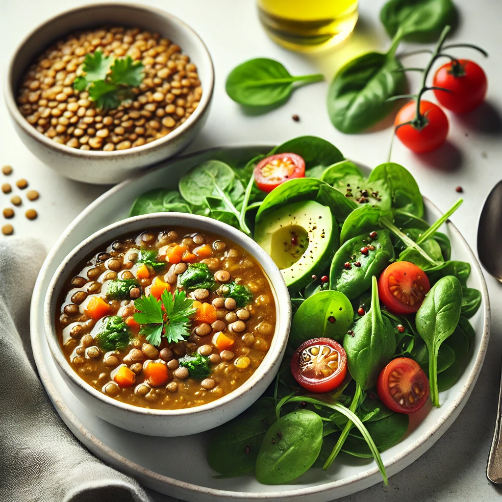 Lentil Soup and Salad - MealMaps
