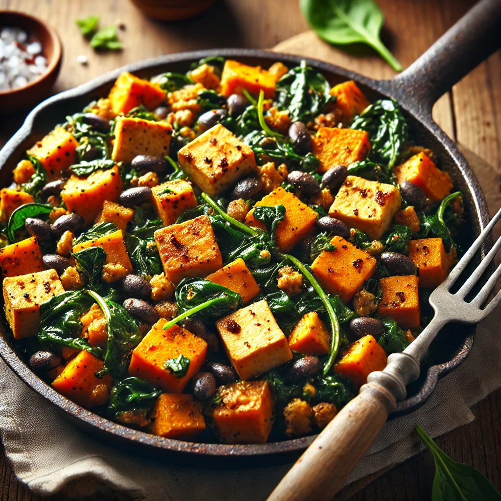 Sweet Potato and Spinach Hash - MealMaps