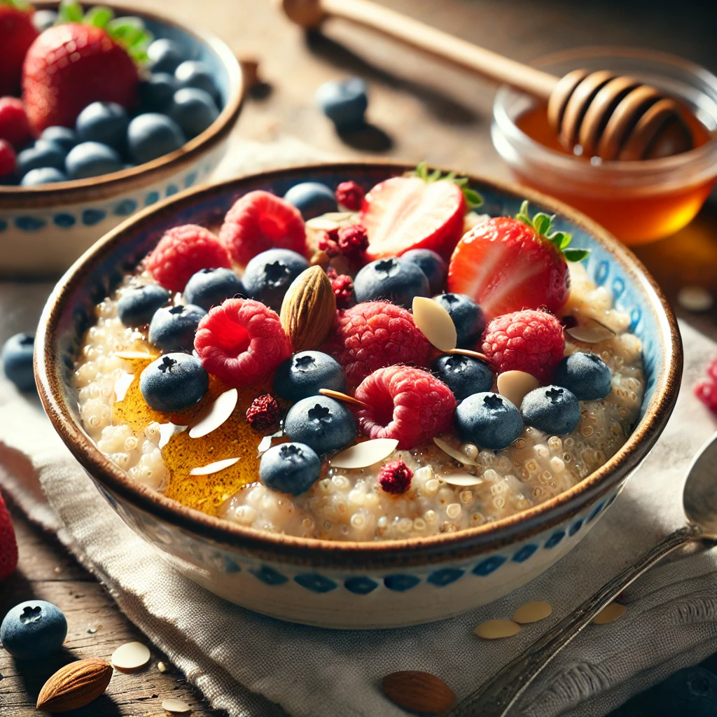 Quinoa Porridge with Berries and Nuts - MealMaps