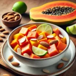 Beauty Greens Smoothie with Kiwi and Papaya